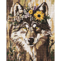 Набір з алмазною мозаїкою "Гарна вовчиця"
