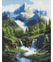 Набір з алмазною мозаїкою "Краєвиди гір" 