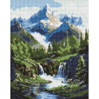 Набір з алмазною мозаїкою "Краєвиди гір" 