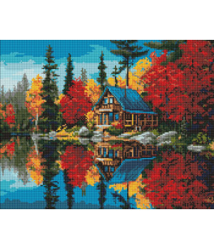 Набір з алмазною мозаїкою "Барви над водою" 