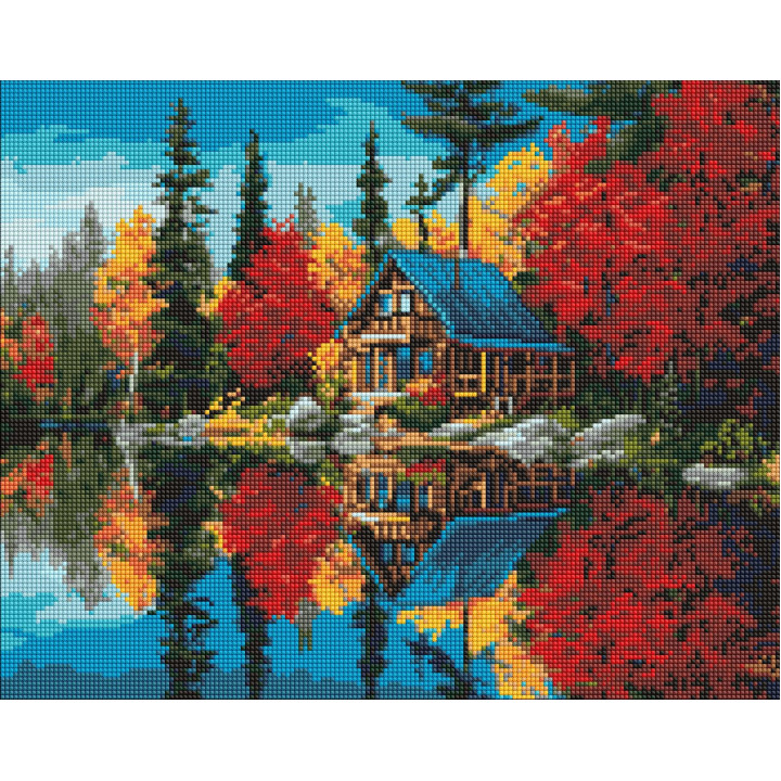 Набір з алмазною мозаїкою "Барви над водою" 