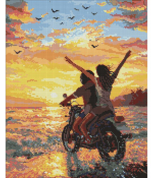 Набір з алмазною мозаїкою "Морська поїздка на двох" Набір з алмазною мозаїкою "Морська поїздка на двох"