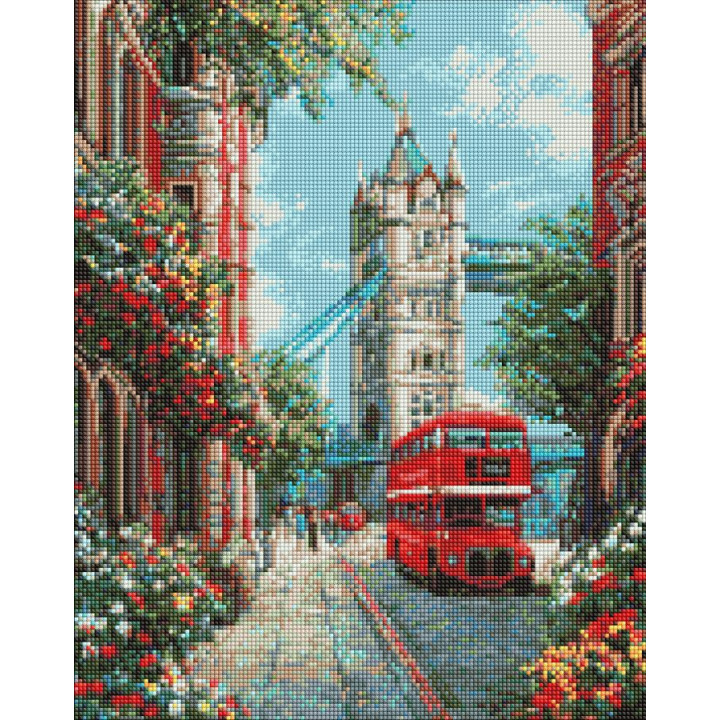 Набір з алмазною мозаїкою "Квітучий Лондон"