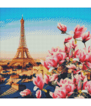 набір з алмазною мозаїкою "Паризькі магнолії"