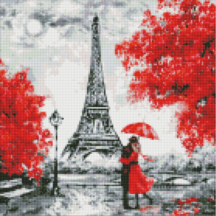 Набір з алмазною мозаїкою "Дощовий Париж"