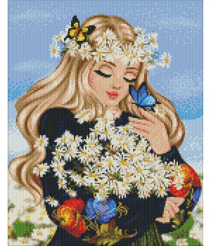 Набір з алмазною мозаїкою "Ромашкове поле"