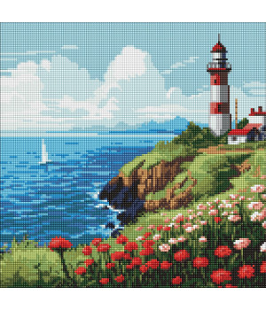 Набір з алмазною мозаїкою  "Маяк на горизонті"