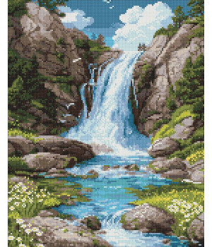 Набір з алмазною мозаїкою "Шум води й спокій"
