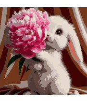 Картина за номерами Strateg Кролик з півонією