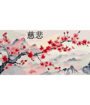 Набір для розпису по номерах "Гілка сакури"