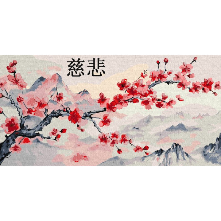 Набір для розпису по номерах "Гілка сакури"