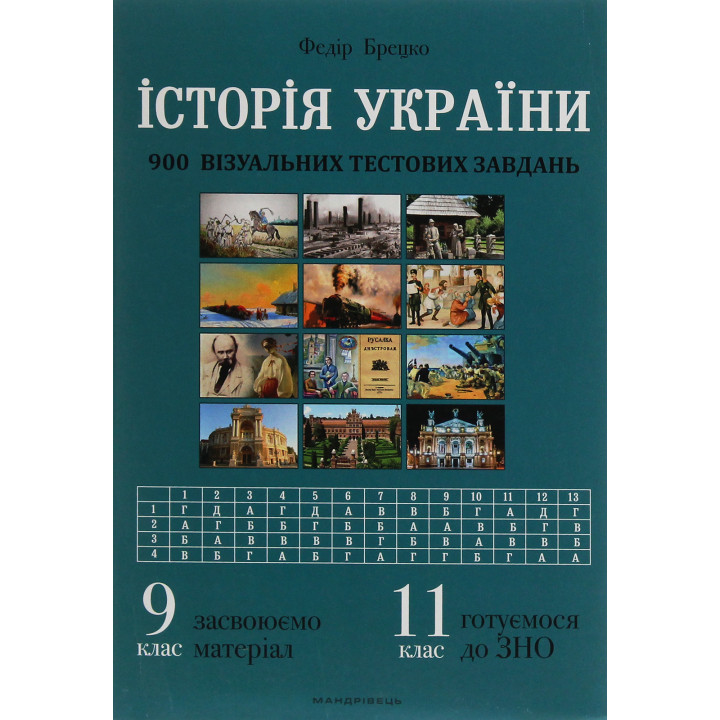 Електронна книга Історія України. 900 візуальних тестових завдань.
