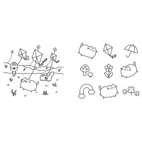 Наймиліша розмальовка Pusheen. Розфарбовуй і грай