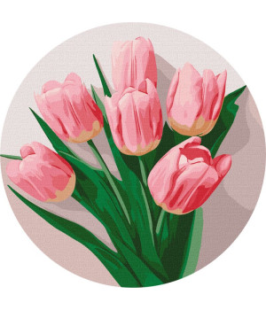 Картина за номерами - Ніжні тюльпани