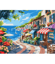 Картина за номерами - Приморське місто