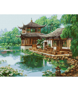 Картина за номерами - Китайський будиночок ©Сергій Лобач