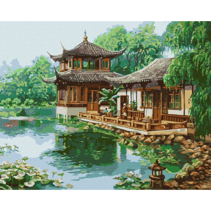 Картина за номерами - Китайський будиночок ©Сергій Лобач