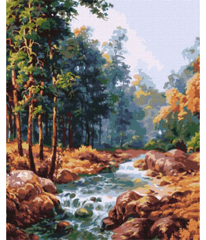 Картина за номерами - Карпатський водограй ©Сергій Лобач