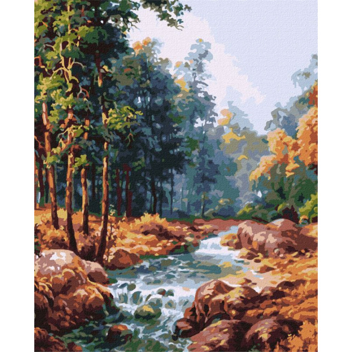 Картина за номерами - Карпатський водограй ©Сергій Лобач