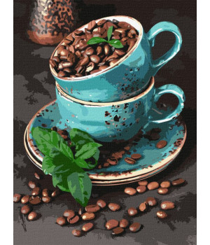 Картина за номерами - Ароматні кавові зерна 