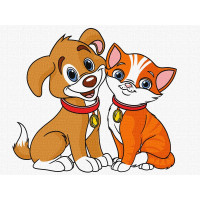 Картина за номерами - Найкращі друзі