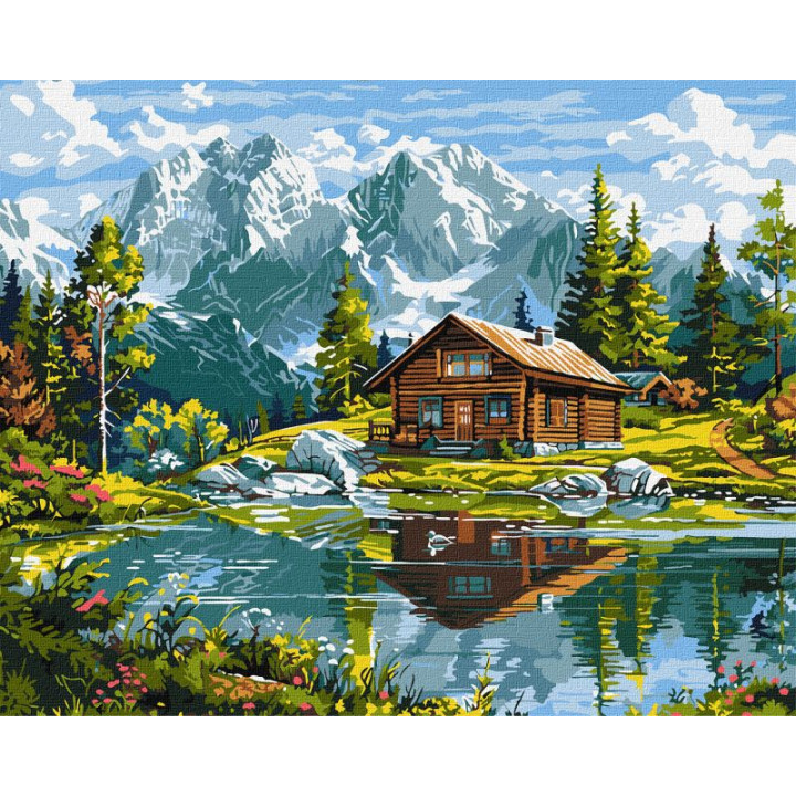Картина за номерами - Затишний котедж ©art_selena_ua