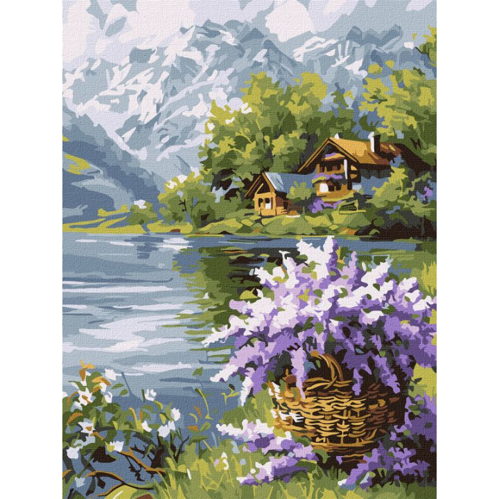 Картина за номерами - Бузковий кошик
