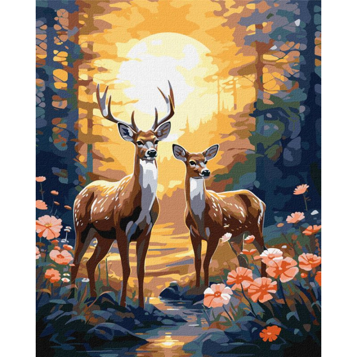 Картина за номерами - Граціозні олені ©art_selena_ua