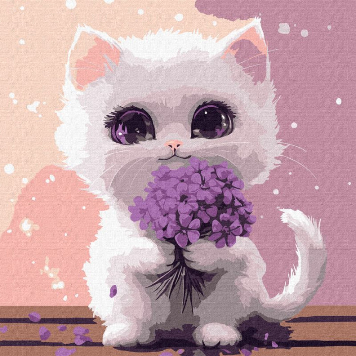 Картина за номерами - Сонячний мурчик ©art_selena_ua