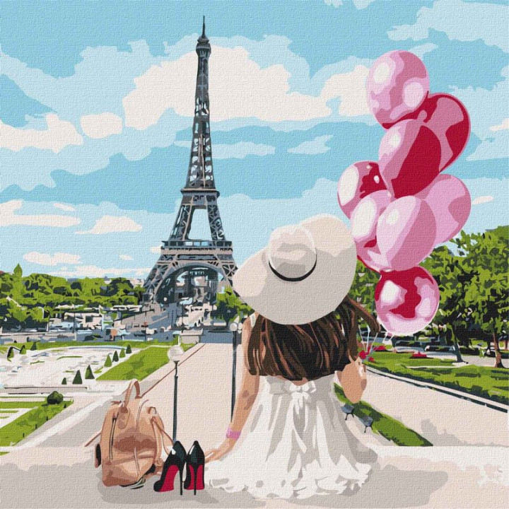 Картина за номерами - Гуляючи вулицями Парижа