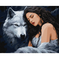Картина за номерами - Під захистом вовка ©art_selena_ua
