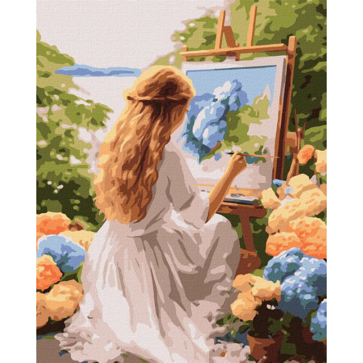 Картина за номерами - Художниця ©art_selena_ua