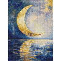 Алмазна мозаїка - Відбиток місяця