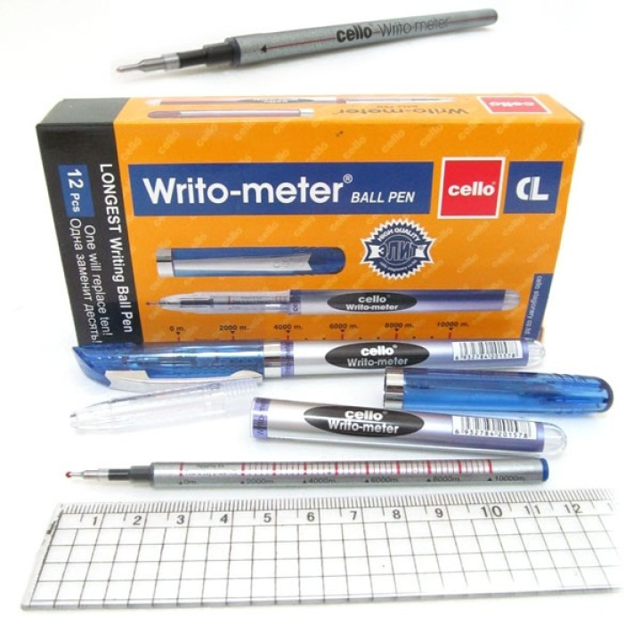 Ручка кульк.Flair  Writo-meter (10 км) синя