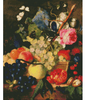 Алмазна мозаїка - Кошик з фруктами