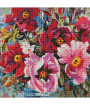 Алмазна мозаїка - Весняна краса з голограмними стразами (АВ)