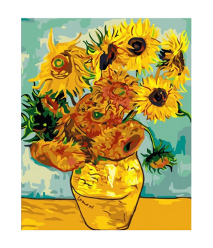 Картина по номерам - Соняшники Ван Гог (КНО098)