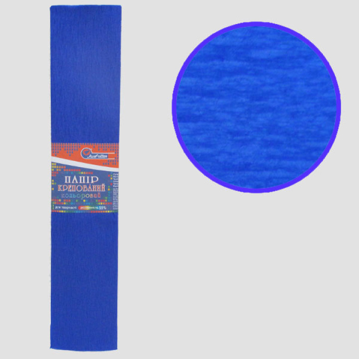 Гофро-папір 55%, 20г/м2 JO/KR55-8008/ 50*200см, Блакитний темний (10/200)