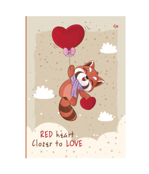 Блокнот TM 4Profi Real Love red heart, А5