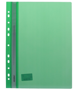 Швидкозшивач А4 NORMA 5262 пр.верх, з європерф. зелен. глянц PР,120 160 мкн.