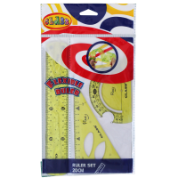 Набір лінійок CLASS 9021 гнучки 20см+трикутник+тр-р  FLEX