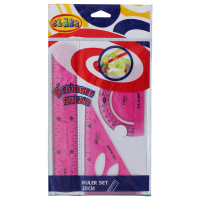 Набір лінійок CLASS 9021 гнучки 20см+трикутник+тр-р  FLEX