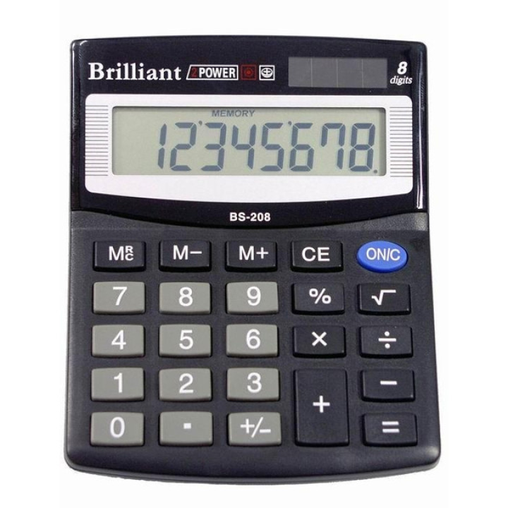 Калькулятор Brilliant BS-208 наст. 8-розр,1 пам.100*125