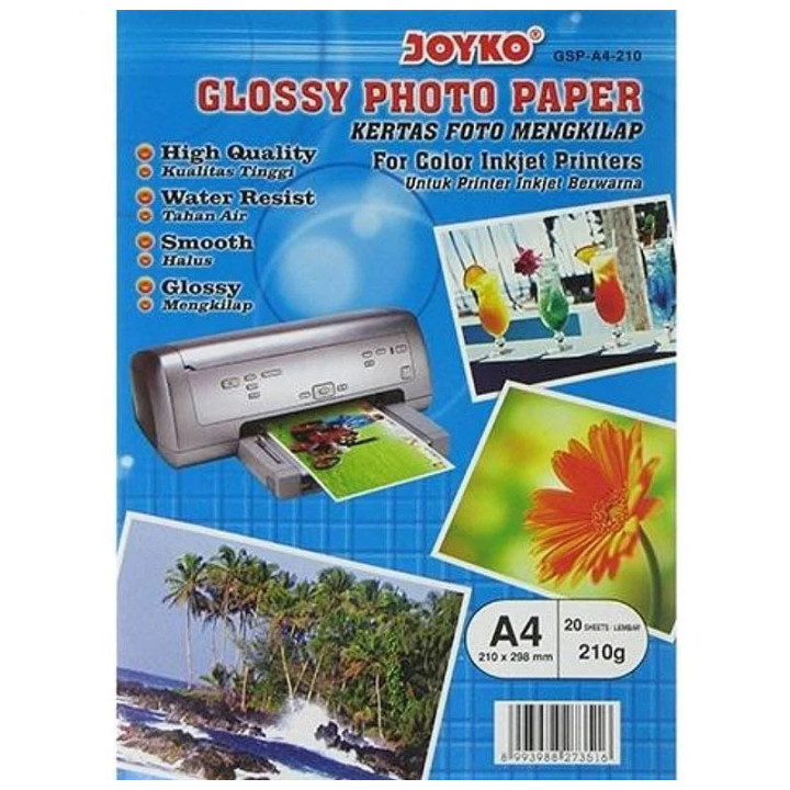 Фотопапір GSP-F4-210 А4 глянець 210 gsm (20л) (1/50)