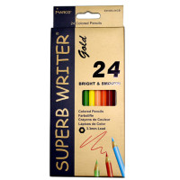 Олівці кольорові Superb writer Gold Е4100G-24CB 24кол. (1/6/120)
