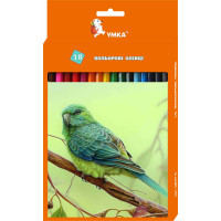 Олівці кольорові Умка 18 кольорів Пташки ЦК47-8