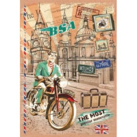Книжка запис. KRAFT А5, 36 арк. клітинка CS5136K-001 (центр. шов)