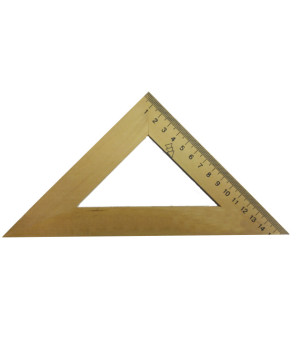 Трикутник деревяний 45%*160мм. Мицар (50)