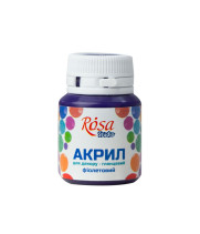 АКРИЛ д декору 21010 Фіолетовий, глянцевий, 20 мл ROSA Studio (1 140)