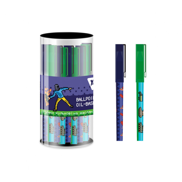 Ручка кулькова YES 8bit UA Fire 0.7